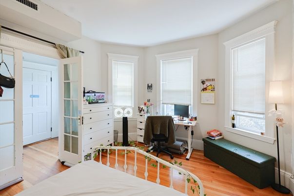 Bedroom, Home Office, Interior, Wood Texture Flooring