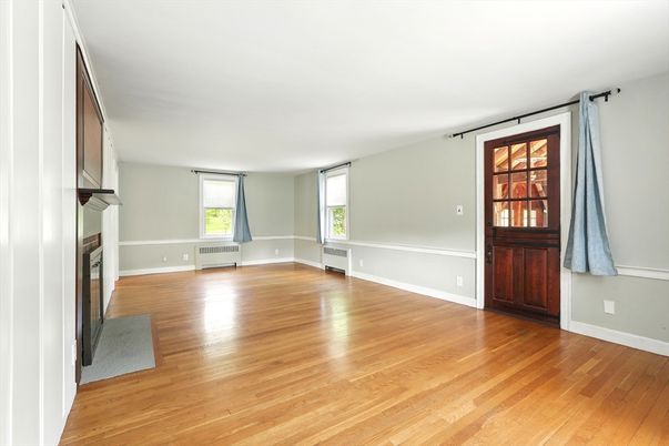 Empty room, Fireplace, Interior, Wood Texture Flooring