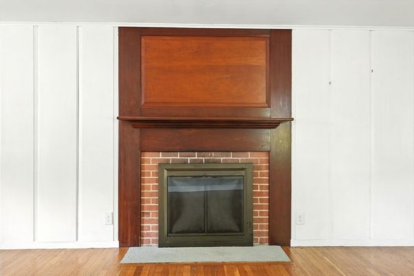 Fireplace, Interior, Wood Texture Flooring