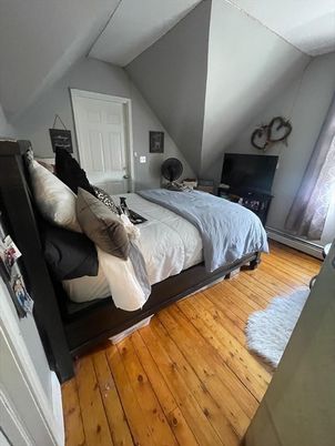 Bedroom, Interior, Wood Texture Flooring