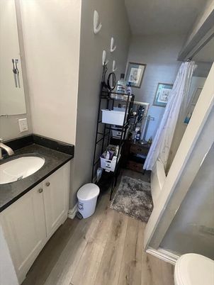 Bathroom, Interior, Wood Texture Flooring