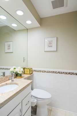 Bathroom, Interior, Recessed Lighting