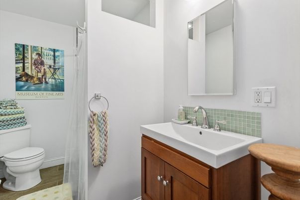 Bathroom, Interior, Wood Texture Flooring