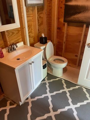 Bathroom, Interior, Wooden Walls