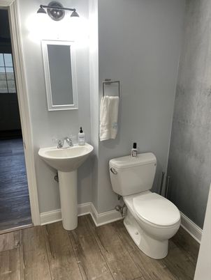 Bathroom, Interior, Wood Texture Flooring