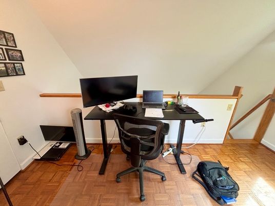 Home Office, Interior, Wood Texture Flooring