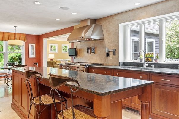 Interior, Kitchen, Pendant Lights, Recessed Lighting, Stainless Steel Appliances