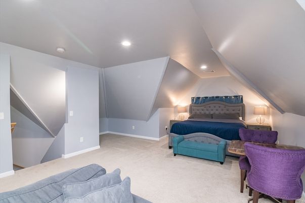 Bedroom, Home Office, Interior, Recessed Lighting