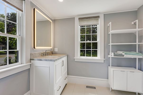 Bathroom, Interior, Recessed Lighting