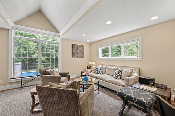 Interior, Living room, Recessed Lighting