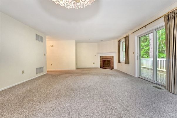 Empty room, Fireplace, Interior