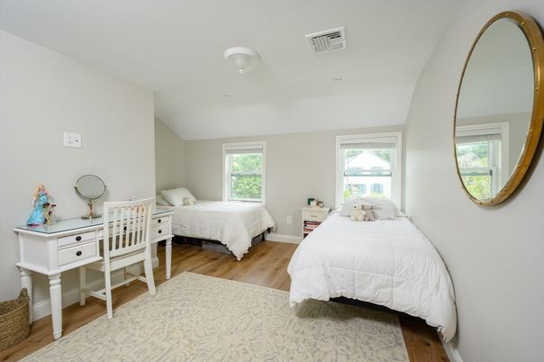 Bedroom, Interior, Wood Texture Flooring