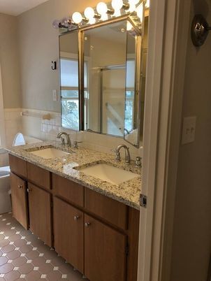 Bathroom, Dual Sink Vanities, Glass Shower, Interior