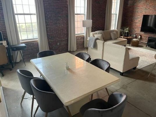 Dining room, Interior, Living room, Stone Walls