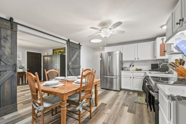 Dining room, Interior, Kitchen, Wood Texture Flooring