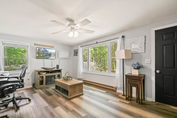 Home Office, Interior, Wood Texture Flooring