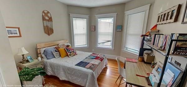 Bedroom, Interior, Wood Texture Flooring