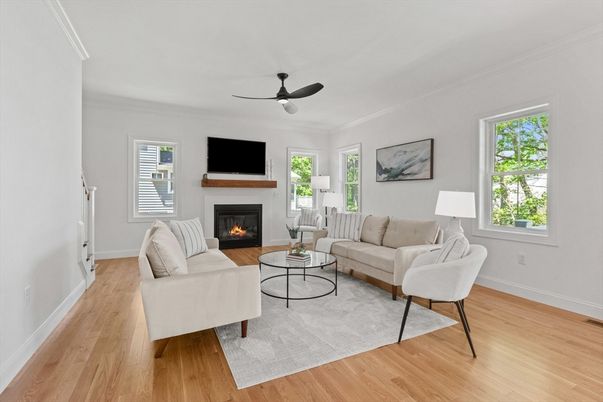 Fireplace, Interior, Living room, Wood Texture Flooring