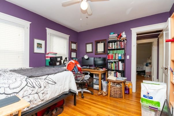 Bedroom, Home Office, Interior, Wood Texture Flooring
