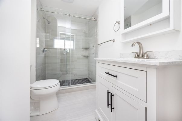 Bathroom, Glass Shower, Interior