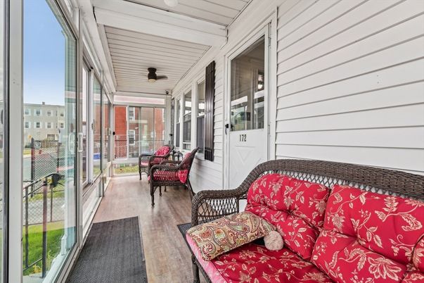 Interior, Sun Room, Wood Texture Flooring