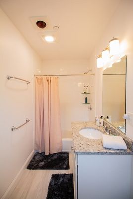 Bathroom, Interior, Wood Texture Flooring