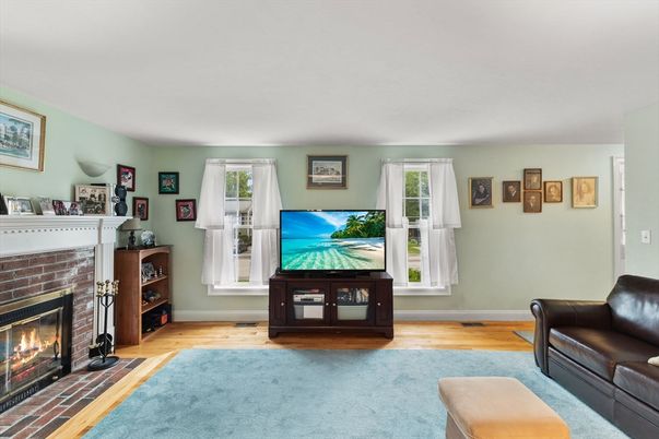 Fireplace, Interior, Wood Texture Flooring