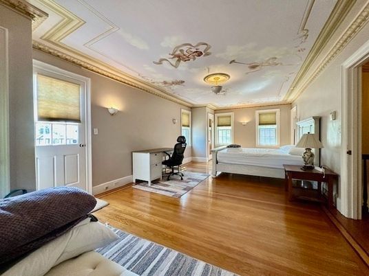 Bedroom, Home Office, Interior, Wood Texture Flooring