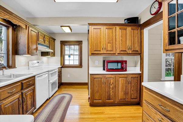 Interior, Kitchen, Wood Texture Flooring