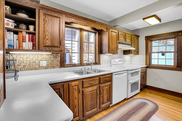 Interior, Kitchen, Wood Texture Flooring