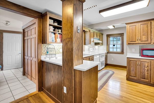 Interior, Kitchen, Wood Texture Flooring