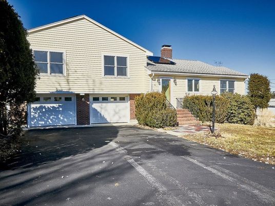 Attached, Exterior, Facade, Brick Facade, Solar Panels, Split Level
