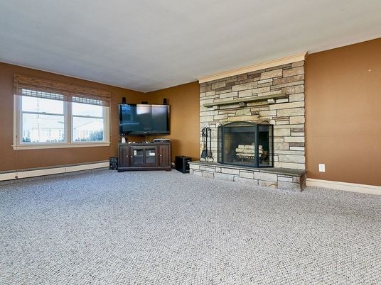 Empty room, Fireplace, Interior, Stone Walls