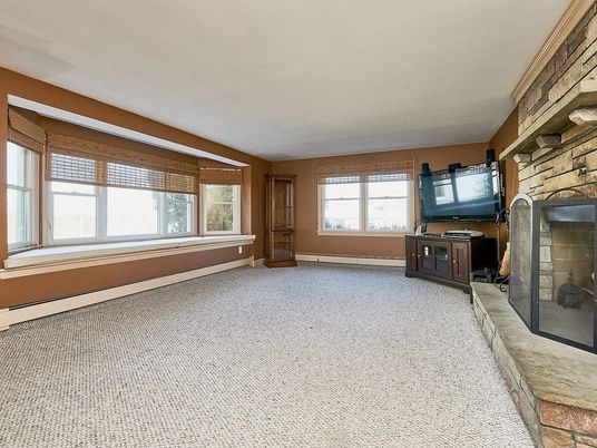 Empty room, Fireplace, Interior, Stone Walls