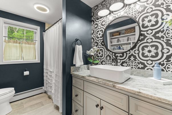 Bathroom, Interior, Wood Texture Flooring