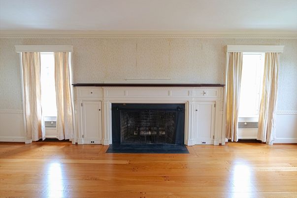 Fireplace, Interior, Wood Texture Flooring