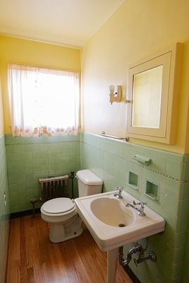 Bathroom, Interior, Wood Texture Flooring