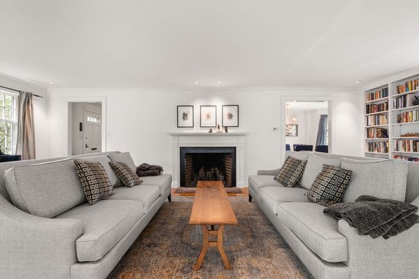 Fireplace, Interior, Living room, Recessed Lighting