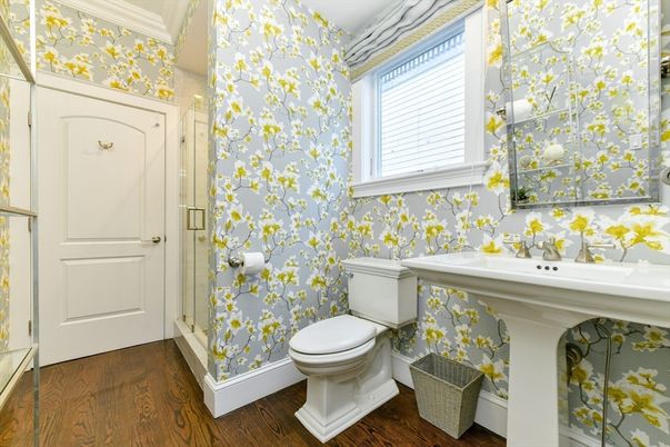 Bathroom, Interior, Wood Texture Flooring