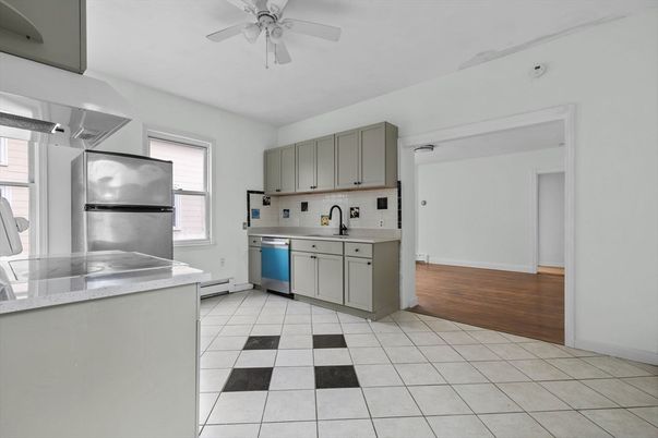 Interior, Kitchen, Wood Texture Flooring