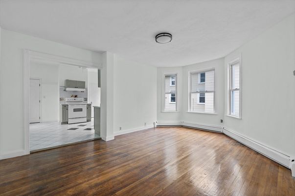 Empty room, Interior, Kitchen, Wood Texture Flooring