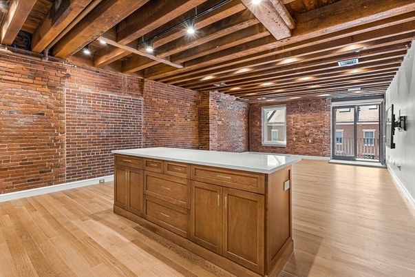 Empty room, Interior, Stone Walls, Wooden Beams, Wooden Ceilings, Wood Texture Flooring