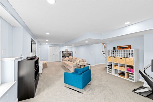 Interior, Living room, Recessed Lighting