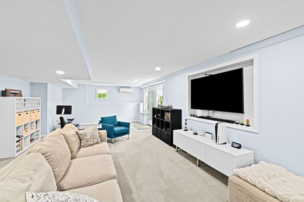 Interior, Living room, Recessed Lighting