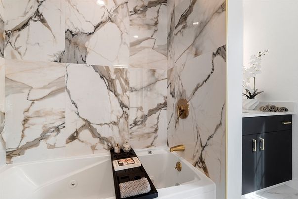 Bathroom, Interior, Marble Walls