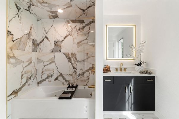 Bathroom, Interior, Marble, Marble Walls