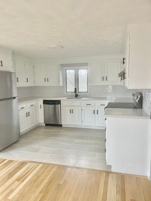 Interior, Kitchen, Wood Texture Flooring