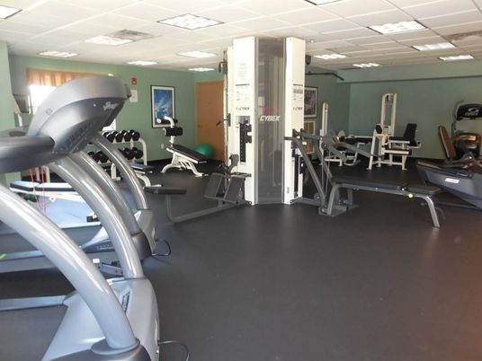 Fitness Equipment, Gym, Interior, Recessed Lighting