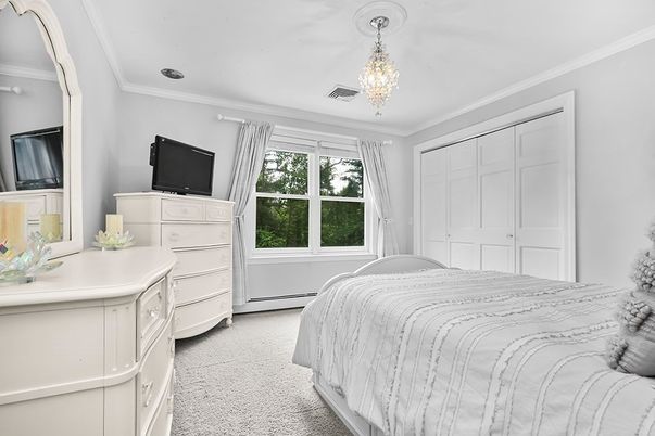 Bedroom, Chandelier, Interior