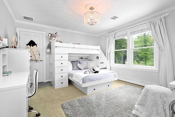 Bedroom, Chandelier, Interior